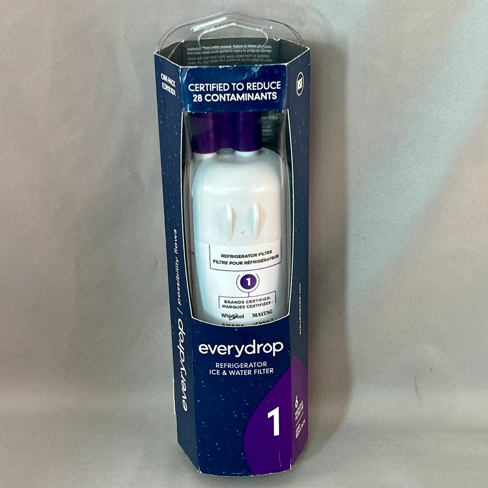 Everydrop Refrigerator Water Filter 1 EDR1RXD1 Whirlpool Maytag Purple New 1 Pk